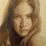 Sixteen Going on 
Twenty-one
20"x14" conte crayon